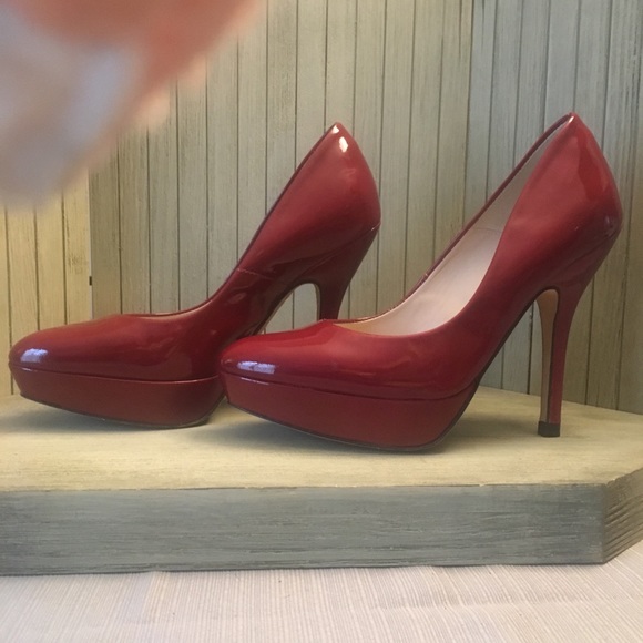 LK Bennett Shoes | Lk Bennet Red Patent Leather Sledge Heel Size 36 | Poshmark